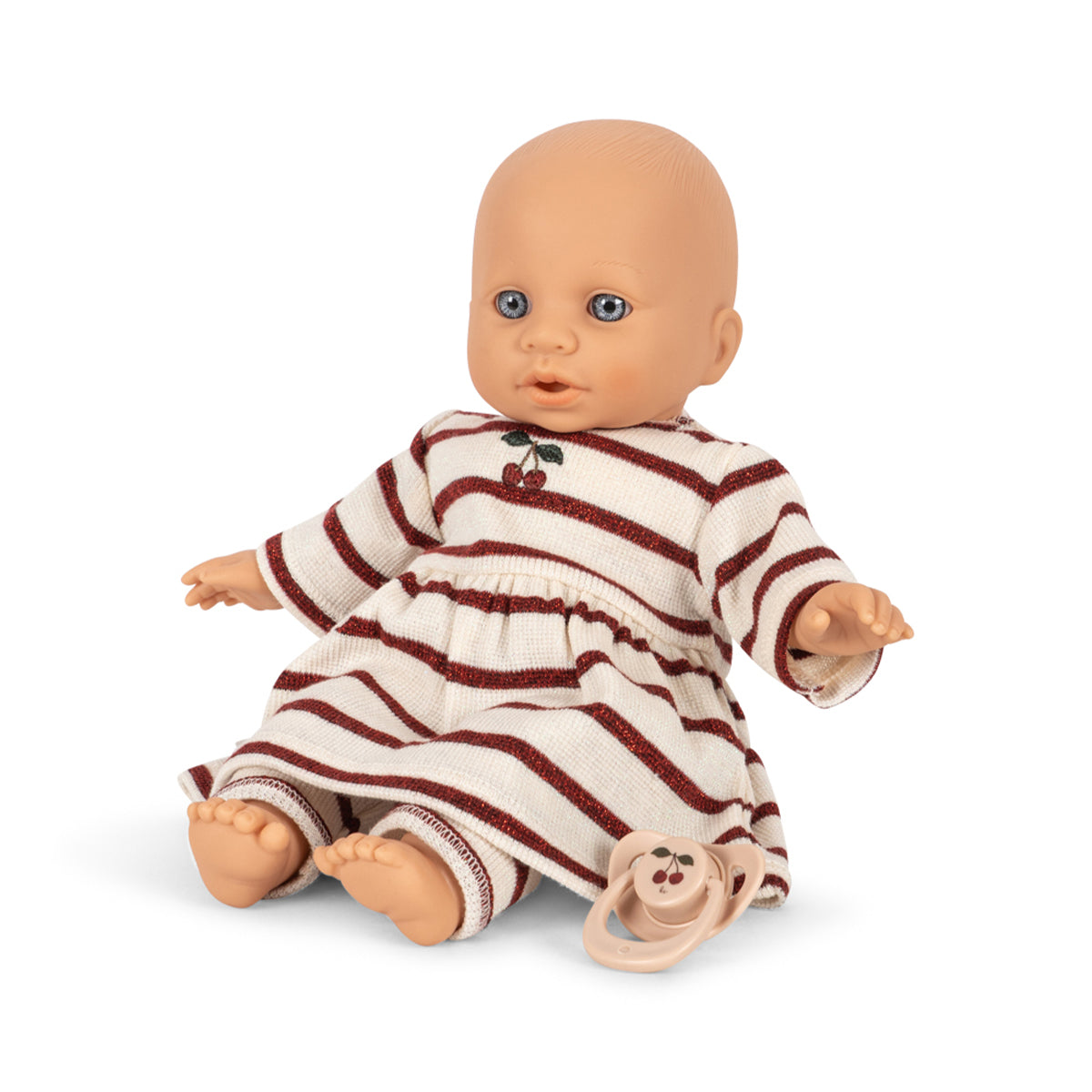 Konges Slojd – Babypuppe „Bella Creamy Stripe“ mit Schnuller