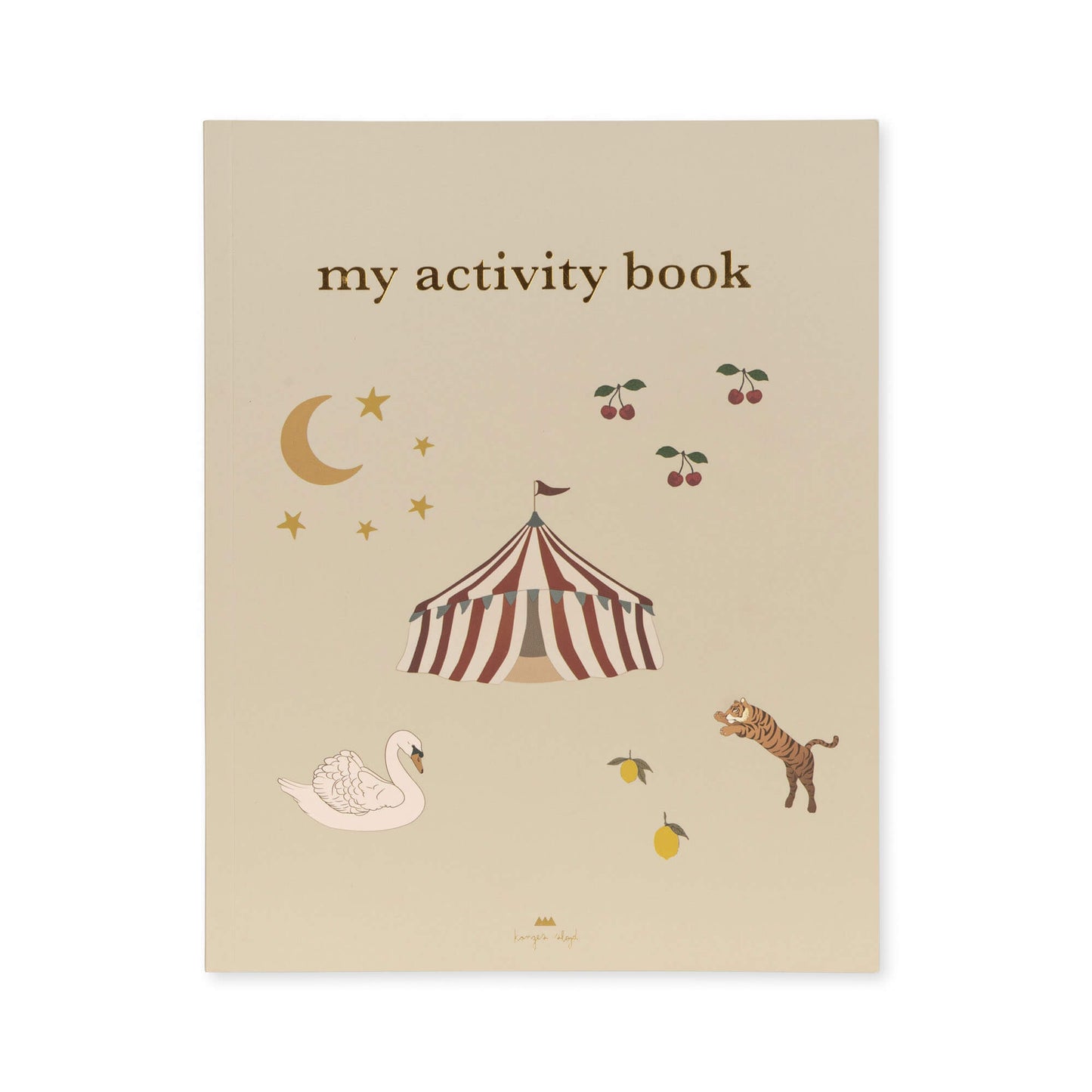 Konges Slojd – Malbuch & Spielbuch „My Activity Book“ mit Buntstiften