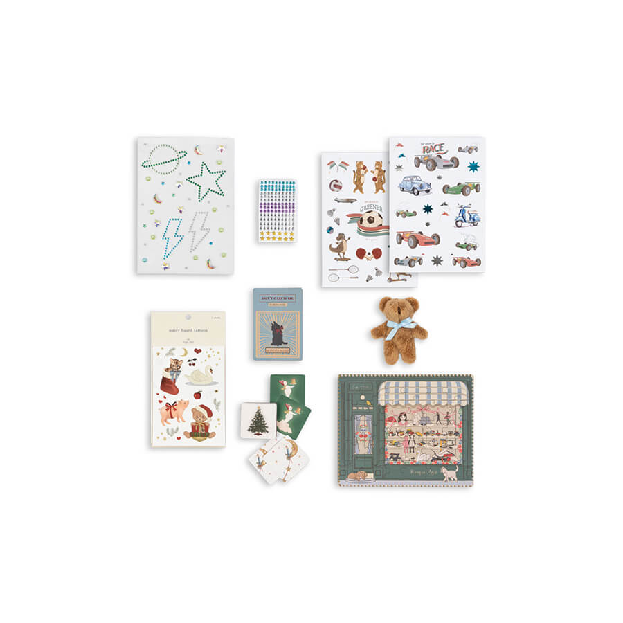 Konges Sløjd - Adventskalender mit 24 Geschenken für Kinder ab 3, blau