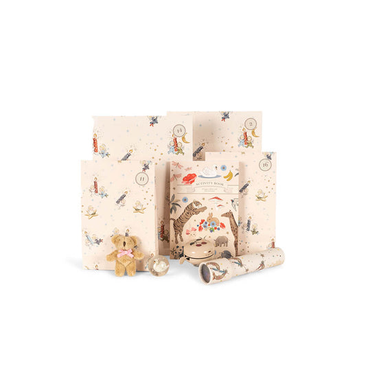Konges Sløjd - Adventskalender mit 24 Geschenken, Kinder ab 3 - beige
