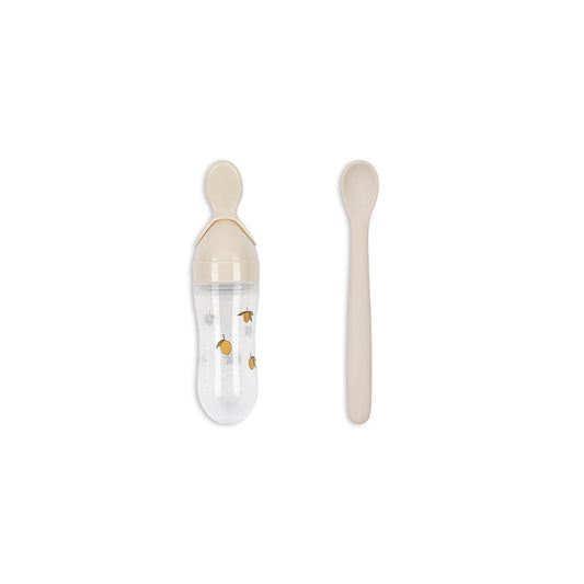 Konges Slojd - Baby Fütter-Set "Food Feeding Set - Lemon"