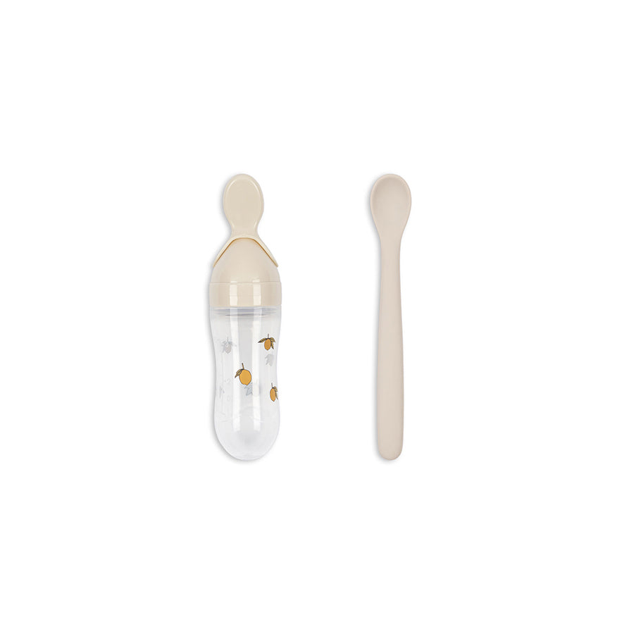 Konges Slojd - Baby Fütter-Set "Food Feeding Set - Lemon"