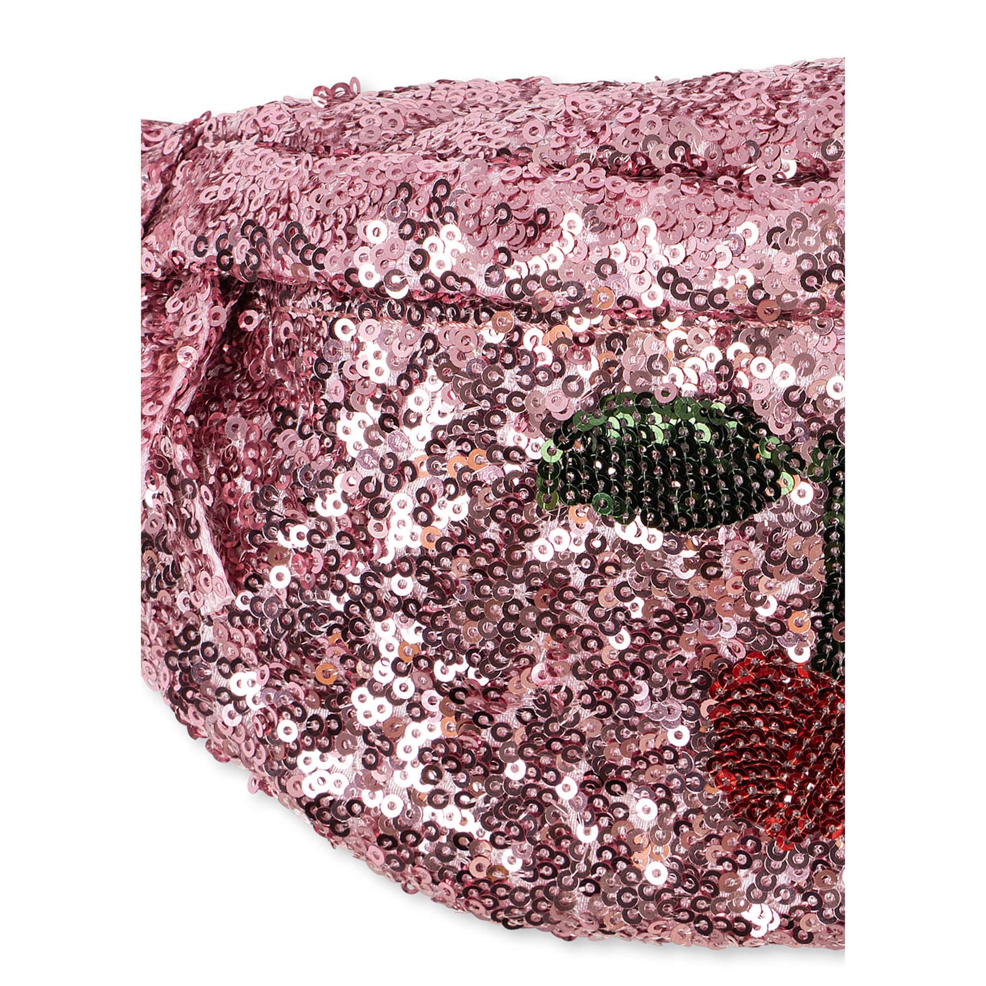 Konges Slojd – Kinder Bauchtasche mit Pailletten „Sequin Mellow Rose“