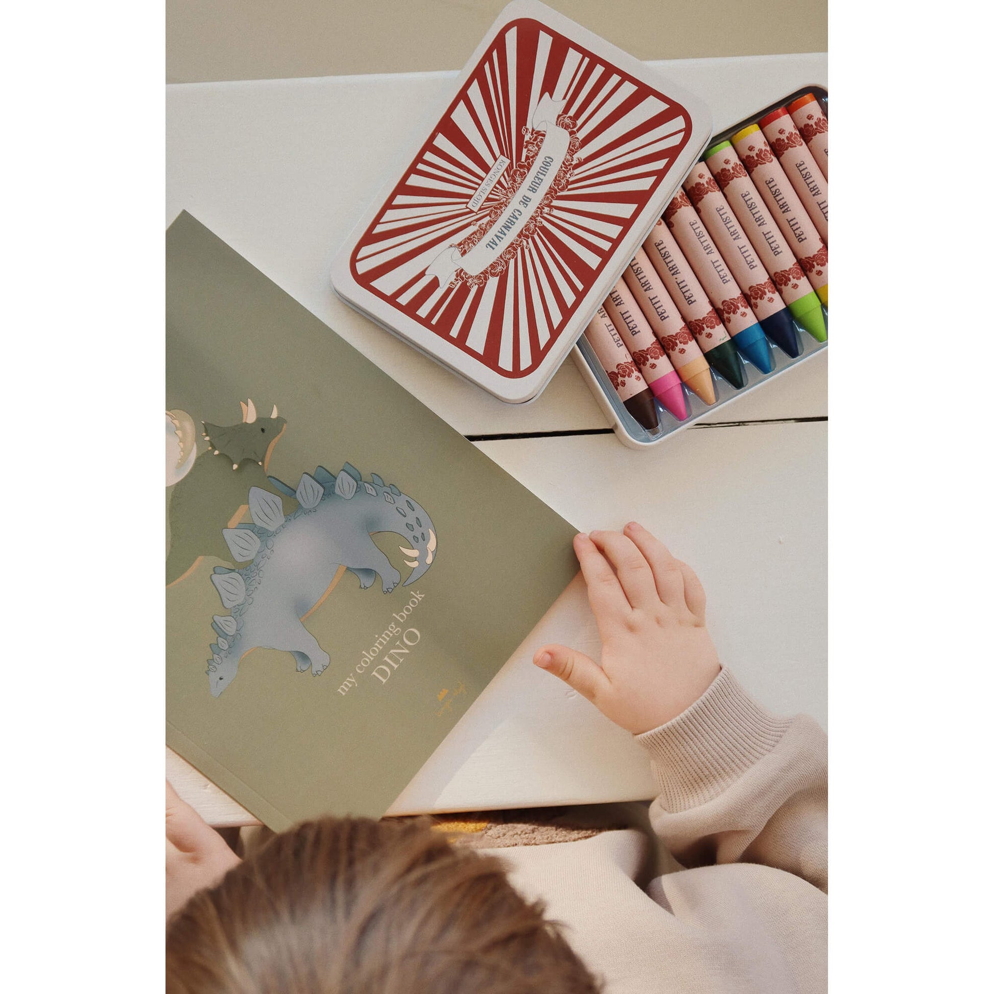 Konges Slojd – Wachsmalstifte „Multi“ 10er Set aus Bienenwachs