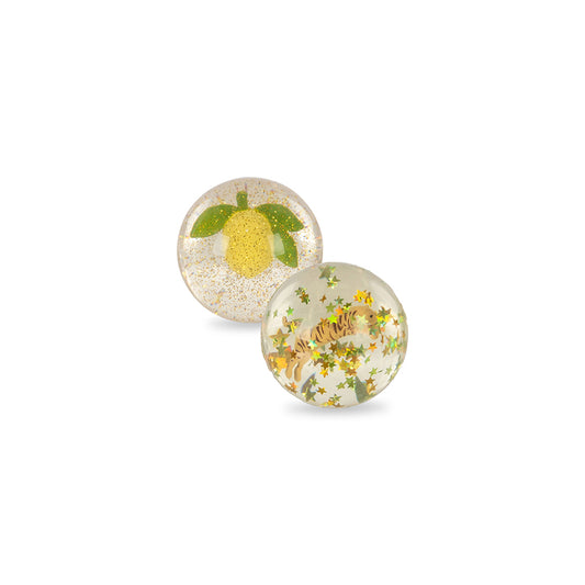 Konges Sløjd - Flummi Ball Lemon / Tiger, 2er Set