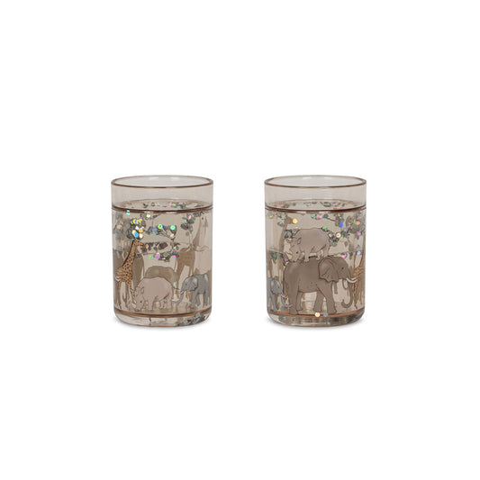 Konges Sløjd - Glitzerbecher Safari, 2er Set