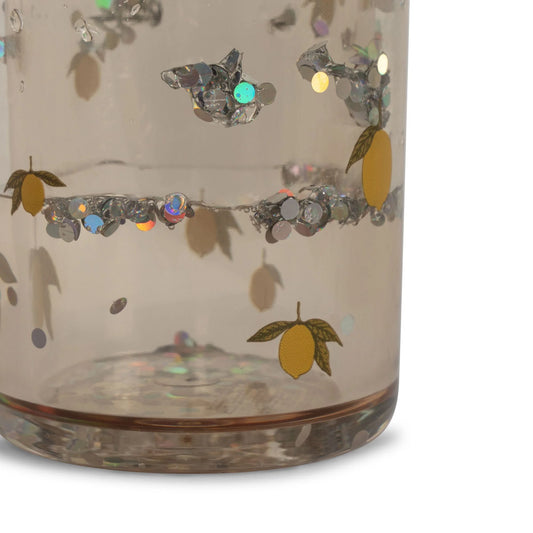 Konges Sløjd - Glitzerbecher Lemon, 2er Set