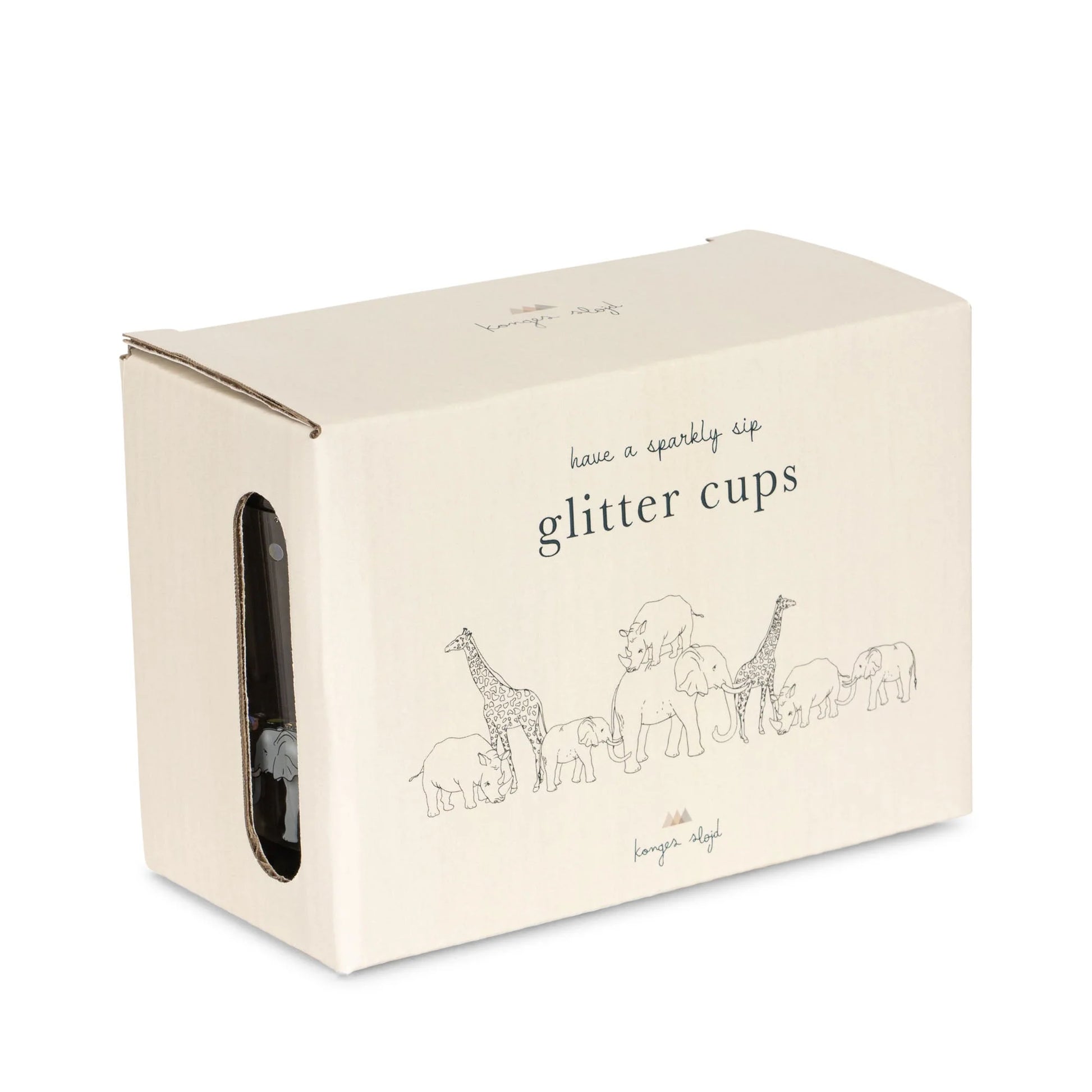 Konges Sløjd - Glitzerbecher Safari, 2er Set