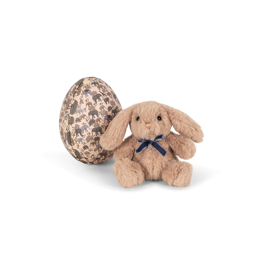 Konges Slojd - Osterei "Safari" mit Kuscheltier Hase