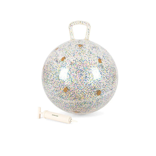 HÜPFBALL GLITTER LEMON