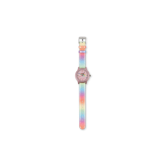 Konges Sløjd Kinderuhr – Armbanduhr "Rainbow Glitter" für Kinder ab 3