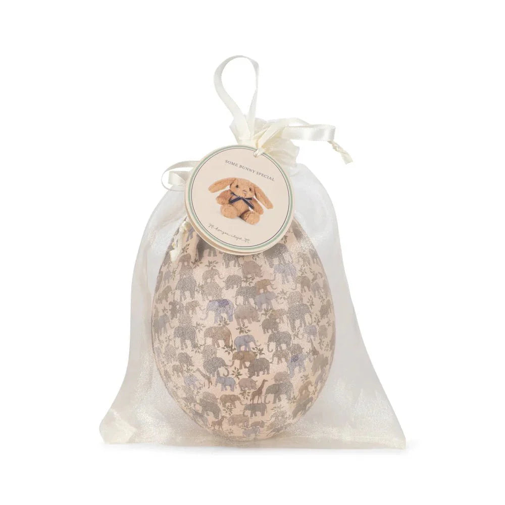 Konges Slojd - Osterei "Safari" mit Kuscheltier Hase