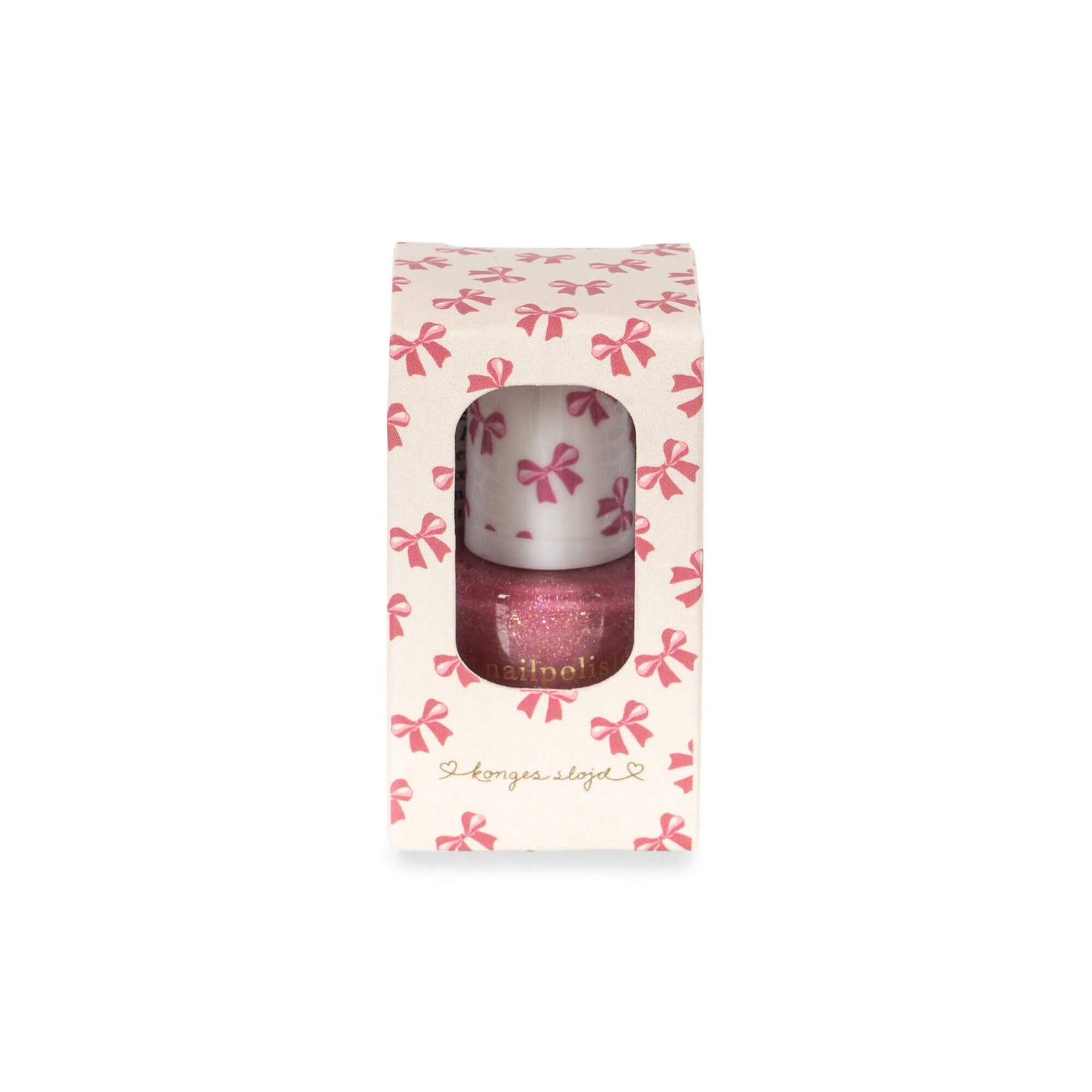 Konges Slojd – Nagellack „Amour Pink“ Peel-Off Glitzer für Kinder