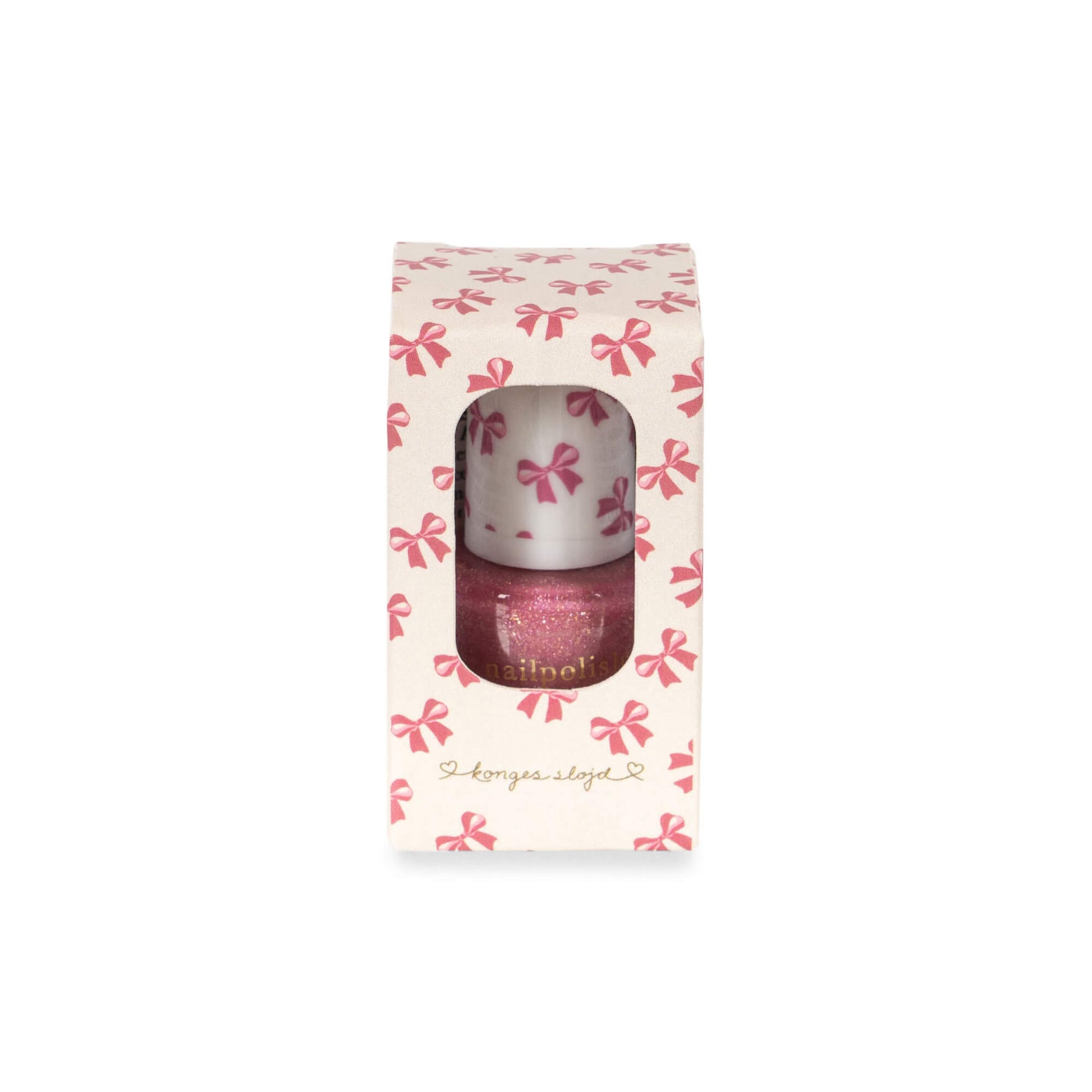 Konges Slojd – Nagellack „Amour Pink“ Peel-Off Glitzer für Kinder