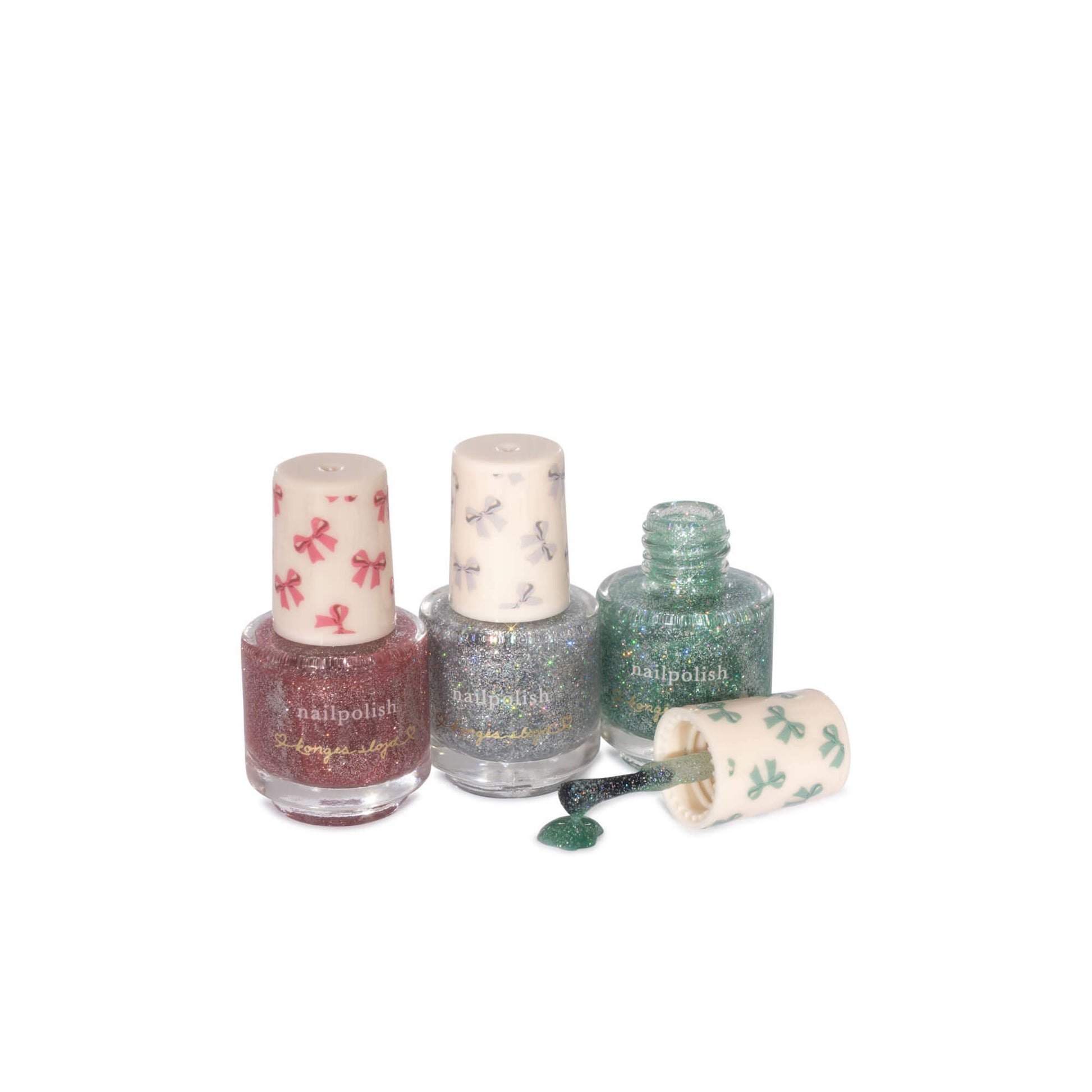 Konges Slojd - Nagellack „Peel-Off Glitzer“ 3er Set für Kinder