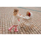 Konges Sløjd Puppe "Odette" – Kinderpuppe mit Kleid & Haaren, 42 cm