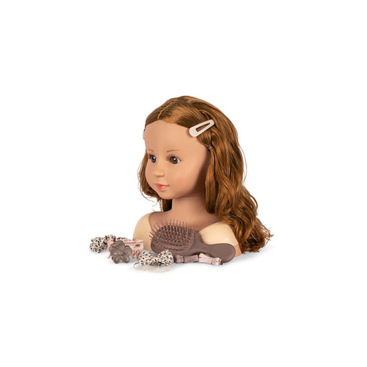 FRISIERKOPF DOLL HAIR SALON INKL. HAARSCHMUCK