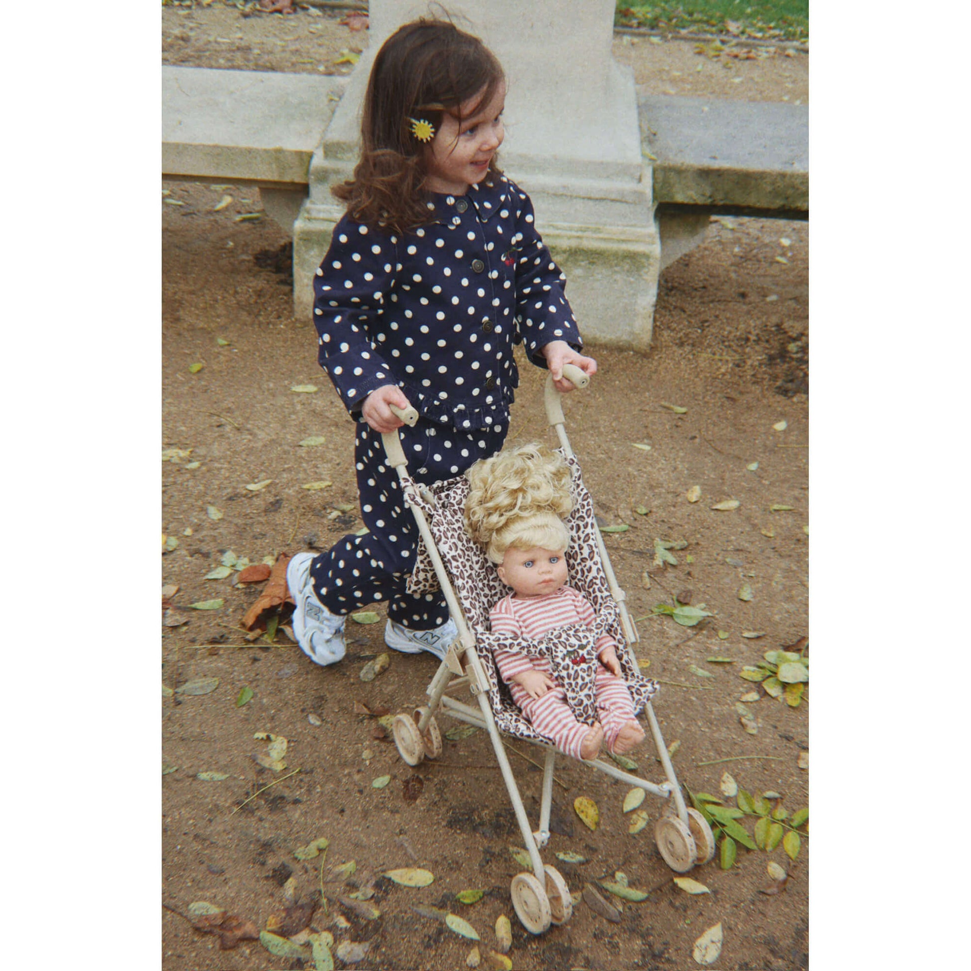 Konges Slojd - Puppenwagen Leo, Bio-Baumwolle, Kinder Buggy