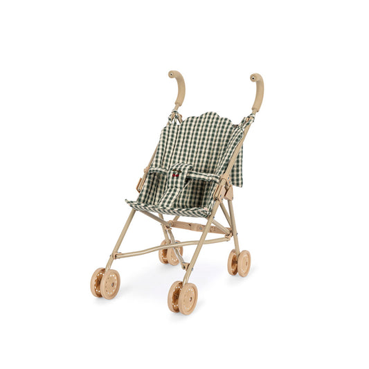 Konges Sløjd - Puppenwagen "Smoke Pine Check", Buggy für Kinder