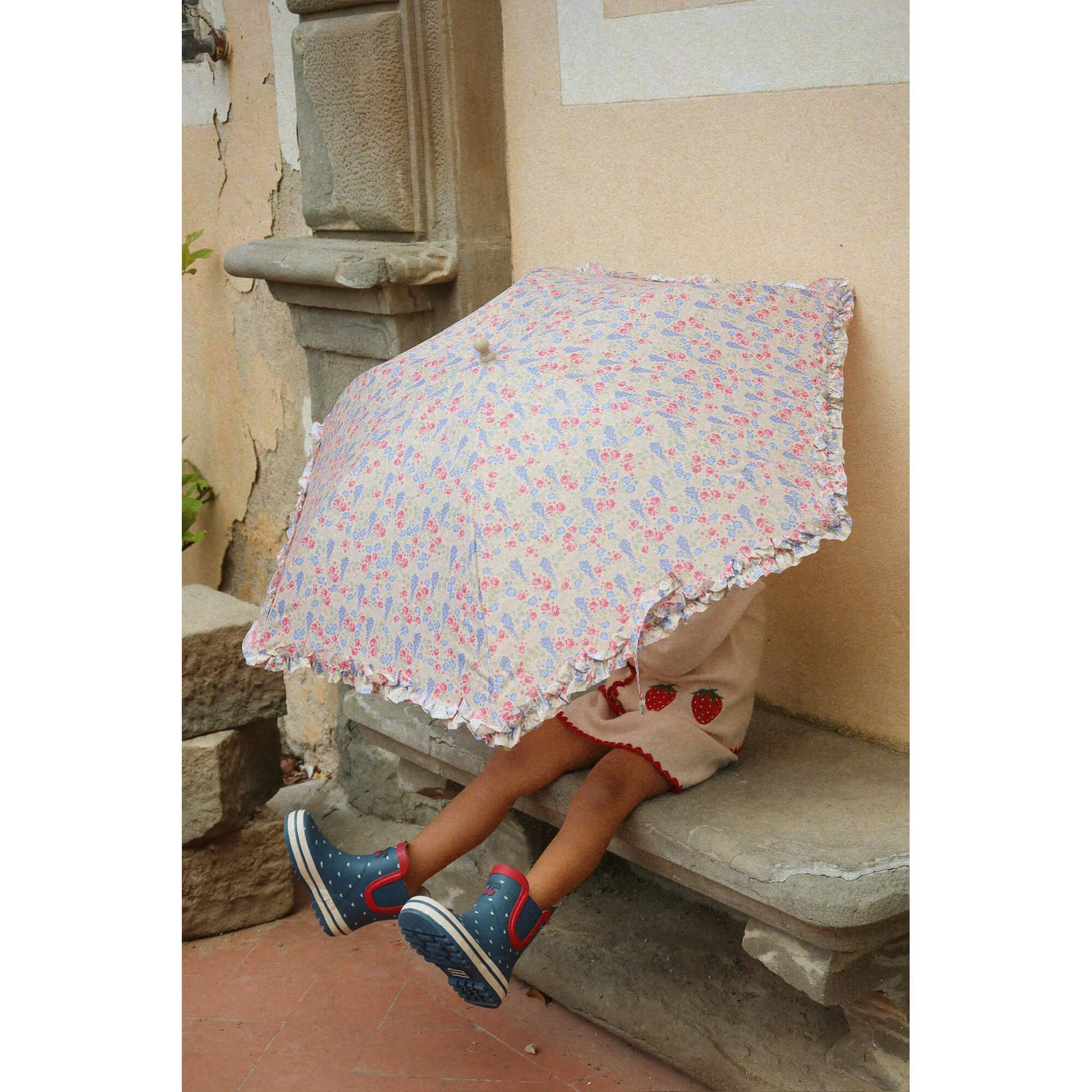 Konges Slojd - Kinder Regenschirm "Lavida" mit Rüsche