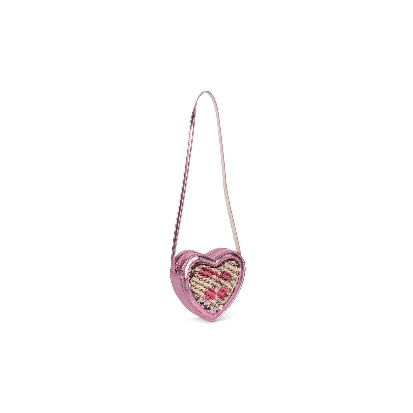 Konges Slojd – Umhängetasche „Heart Sequin Rose“ für Kinder