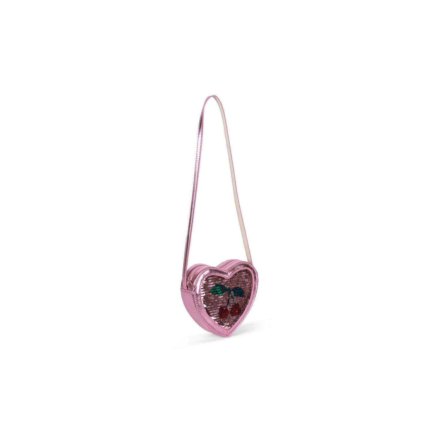Konges Slojd – Umhängetasche „Heart Sequin Rose“ für Kinder