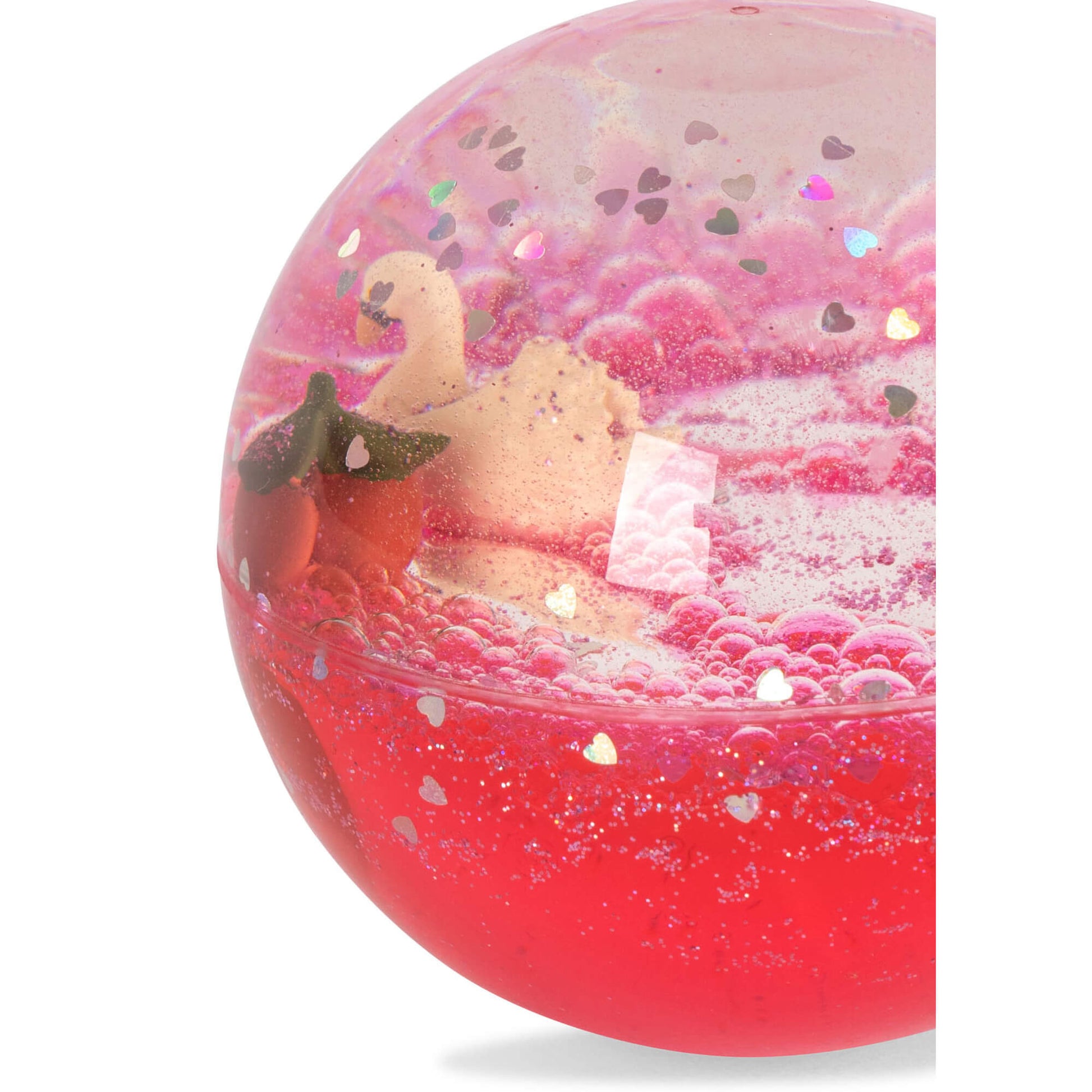 Konges Sløjd – Glitzer Wasserball "Cherry", Sensorik Ball ab 12 Monate