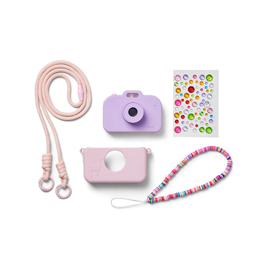 Lalarma – Digitale Kinderkamera Set "Rose" mit Silikonhülle & USB-C