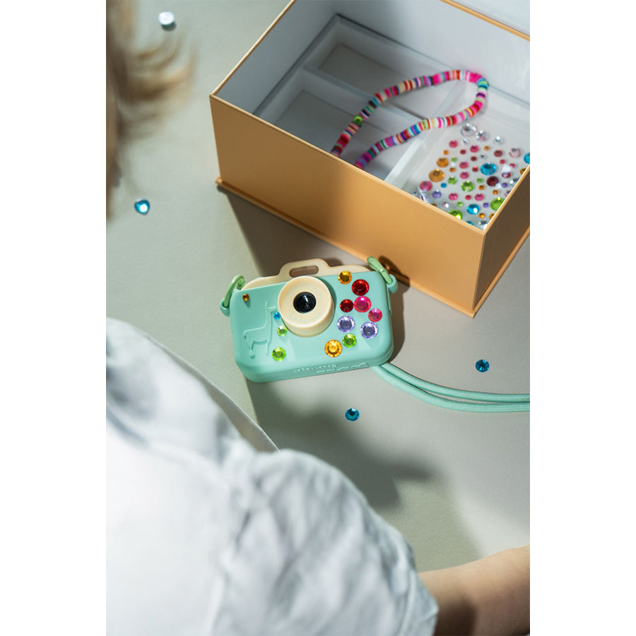 Lalarma – Digitale Kinderkamera Set "Mint" mit Silikonhülle & USB-C