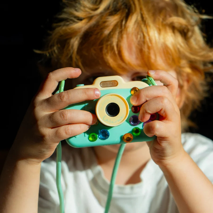 Lalarma – Digitale Kinderkamera Set "Mint" mit Silikonhülle & USB-C