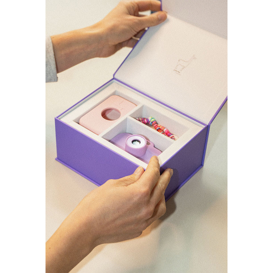 Lalarma – Digitale Kinderkamera Set "Rose" mit Silikonhülle & USB-C