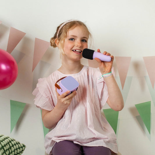 LAUTSPRECHER MIT KABELLOSEM MIKROFON - PURPLE