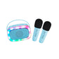 Lalarma – Kinder Karaoke Lautsprecher mit Licht & 2 Mikrofonen "Blue"