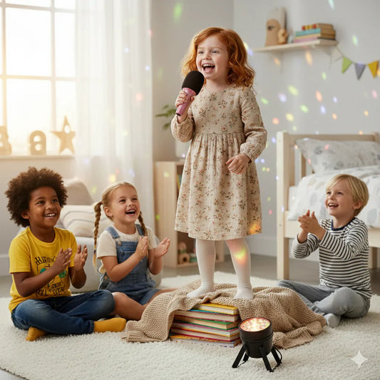 Lalarma – Bluetooth Kinder Mikrofon “Glitter Groove Rose”, Karaoke