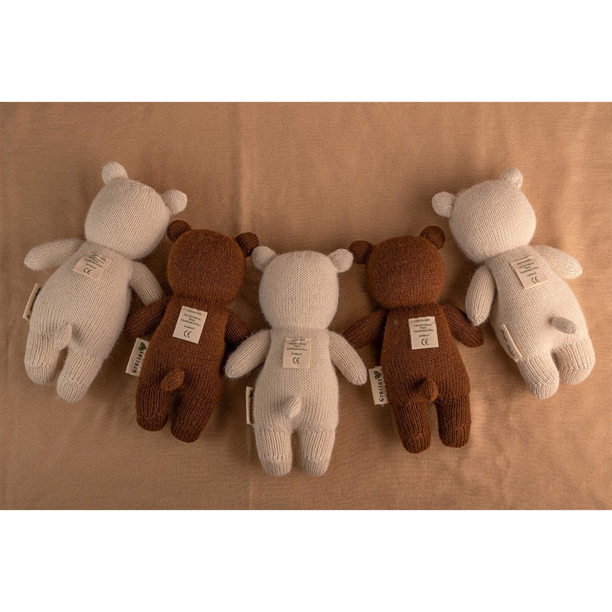 Lero Lero – Kuscheltier „Teddy Bear Brown“ aus weicher Alpakawolle