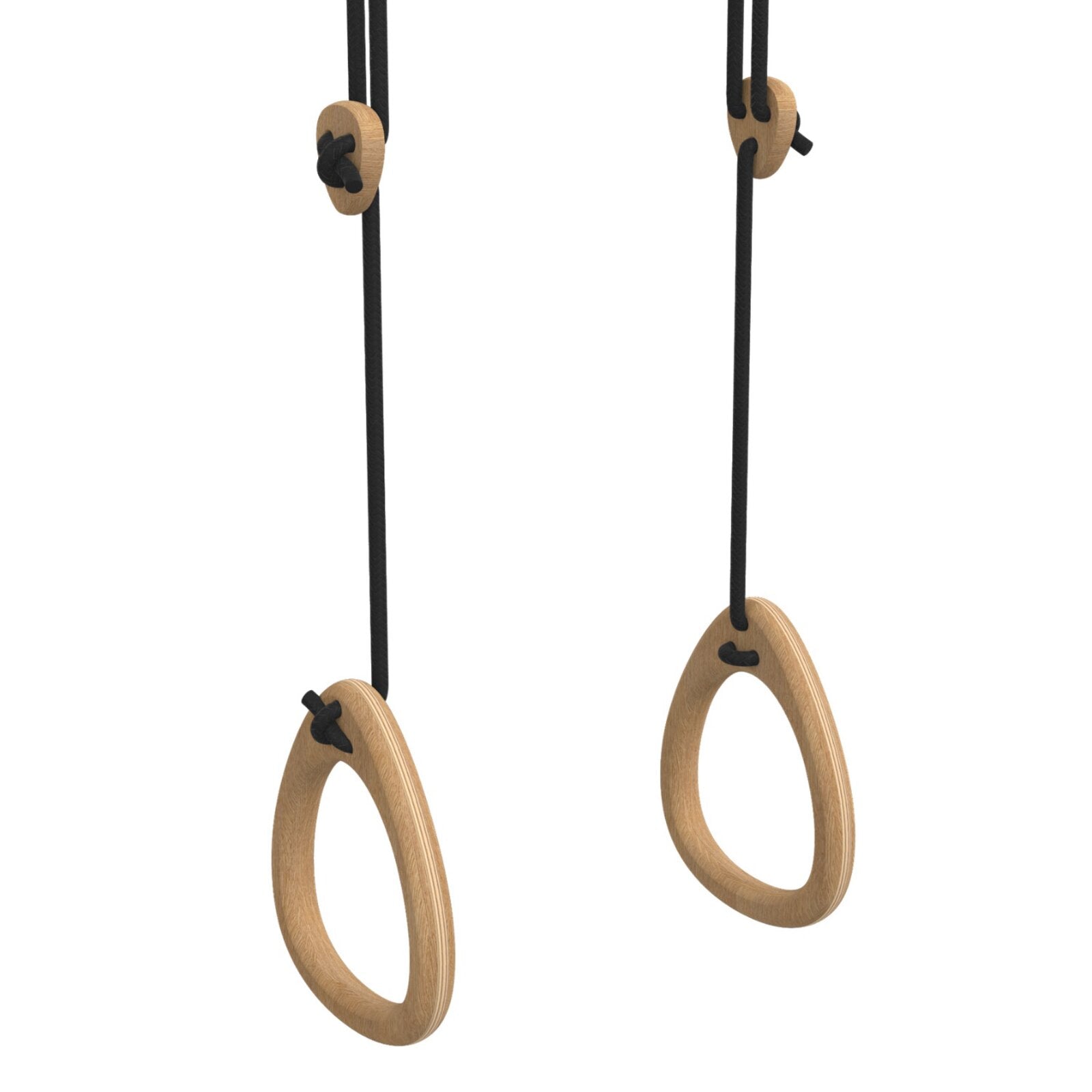 Lillagunga - Turnringe "Rings Oak" Eiche/Schwarz Ab 3 Jahren