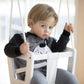 Lillagunga - Babyschaukel "Toddler Birch" Birke Weiss Ab 3 Monaten