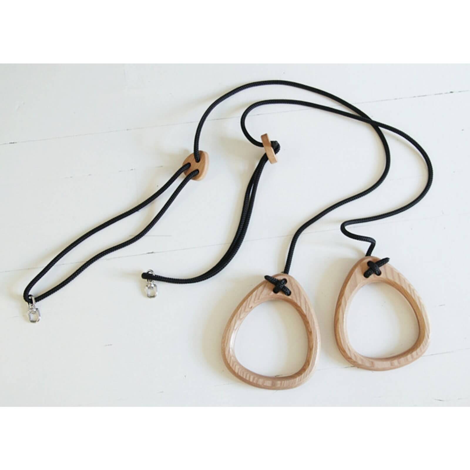 Lillagunga - Turnringe "Rings Oak" Eiche/Schwarz Ab 3 Jahren