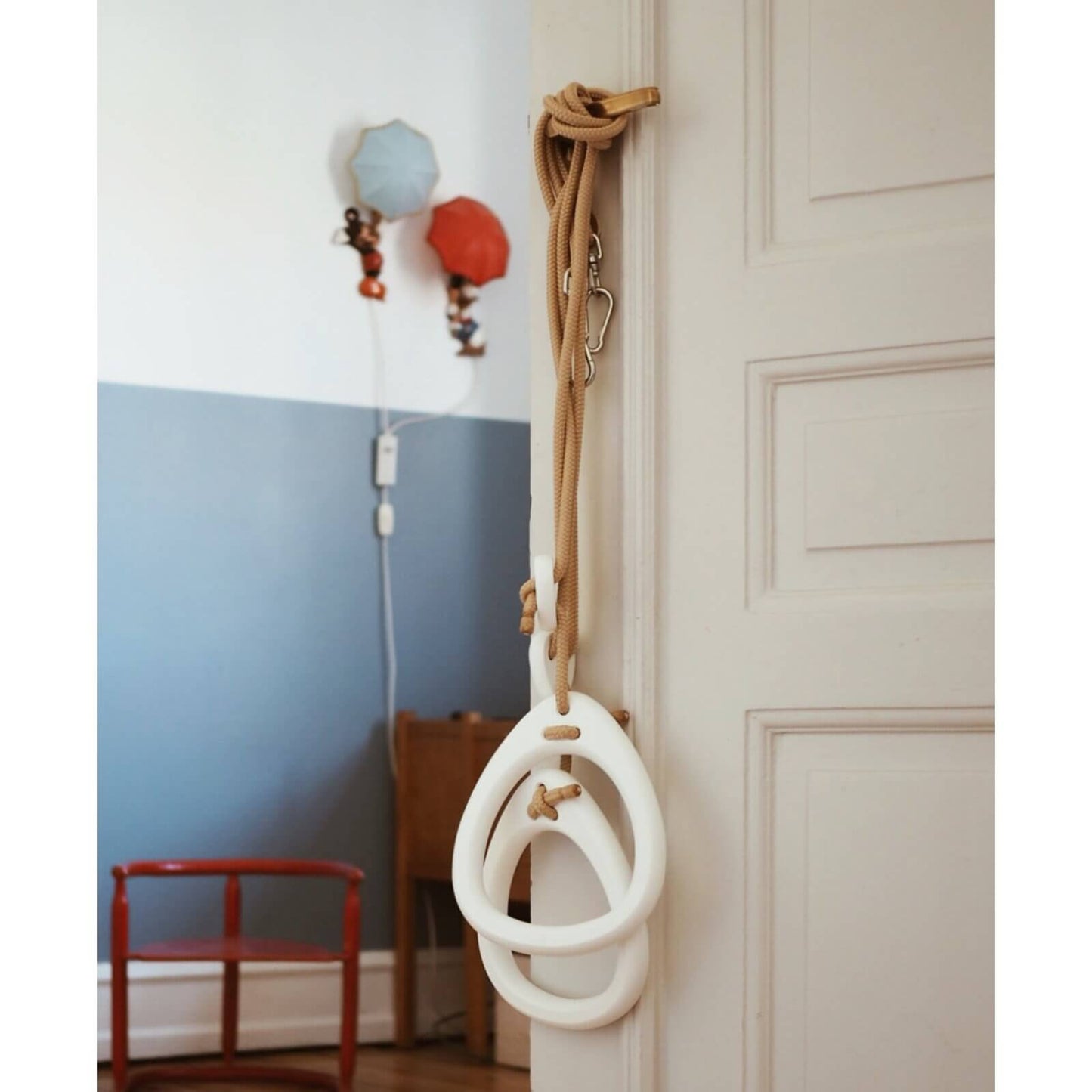 Lillagunga – Turnringe „Rings Birch Grey", höhenverstellbare Holzringe