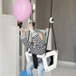 Lillagunga - Babyschaukel "Toddler Birch" Schwarz/Weiss Ab 3 Monaten
