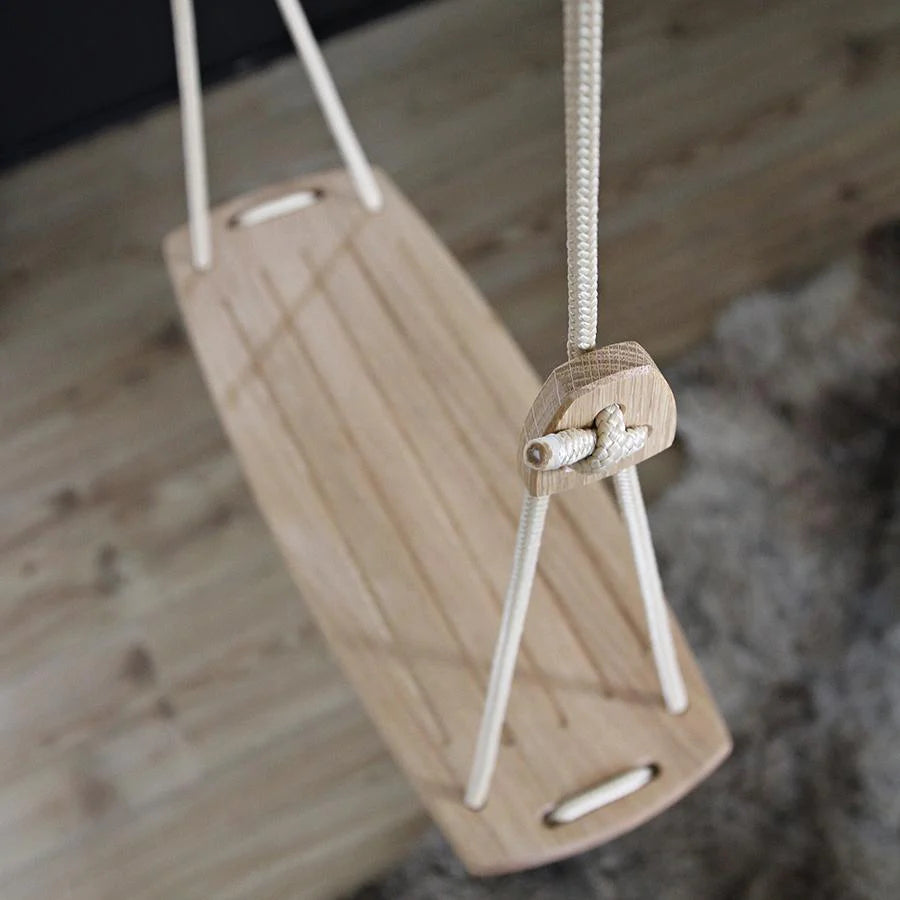 Lillagunga – Kinderschaukel „Classic Oak Beige“ Natur, Holzschaukel