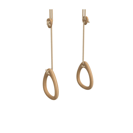 Lillagunga – Turnringe „Rings Oak Beige“, höhenverstellbare Holzringe