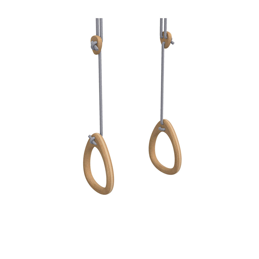 Lillagunga – Turnringe „Rings Oak Grey", höhenverstellbare Holzringe