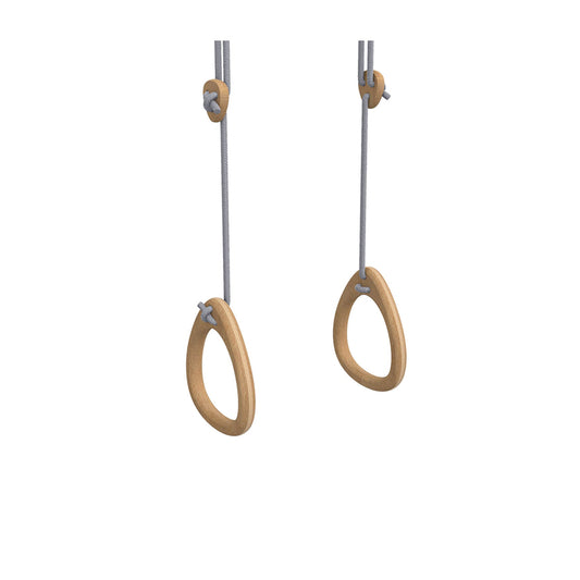 Lillagunga – Turnringe „Rings Oak Grey", höhenverstellbare Holzringe