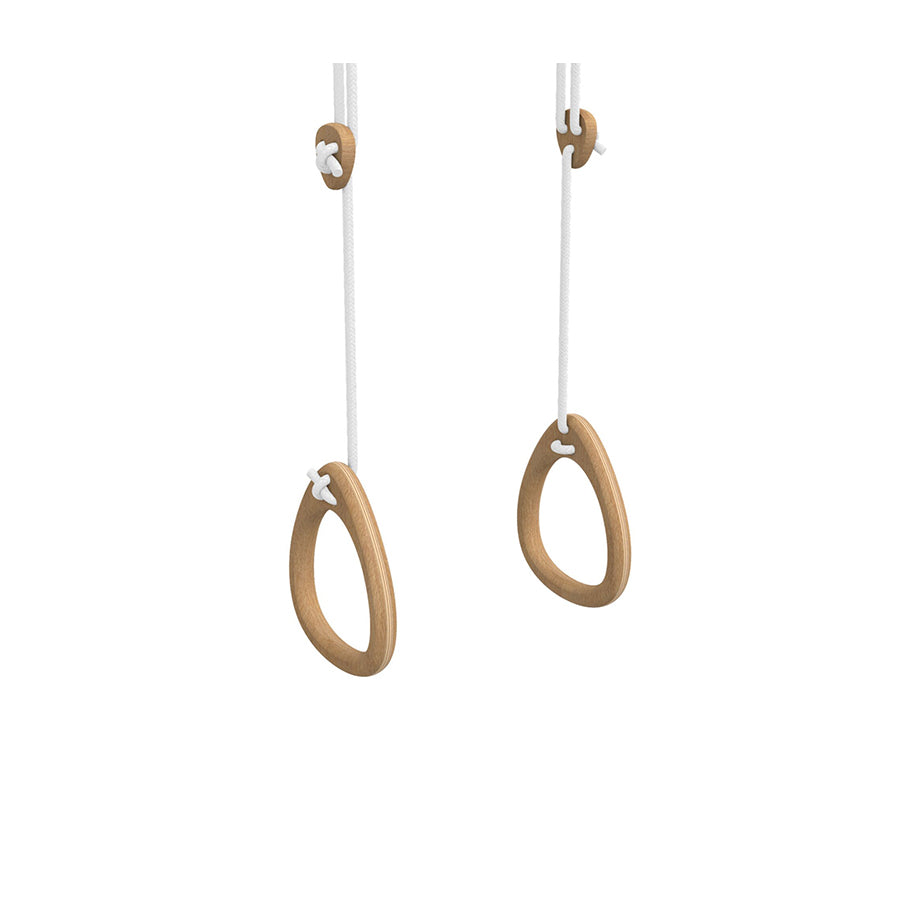 Lillagunga – Turnringe „Rings Oak White“, höhenverstellbare Holzringe
