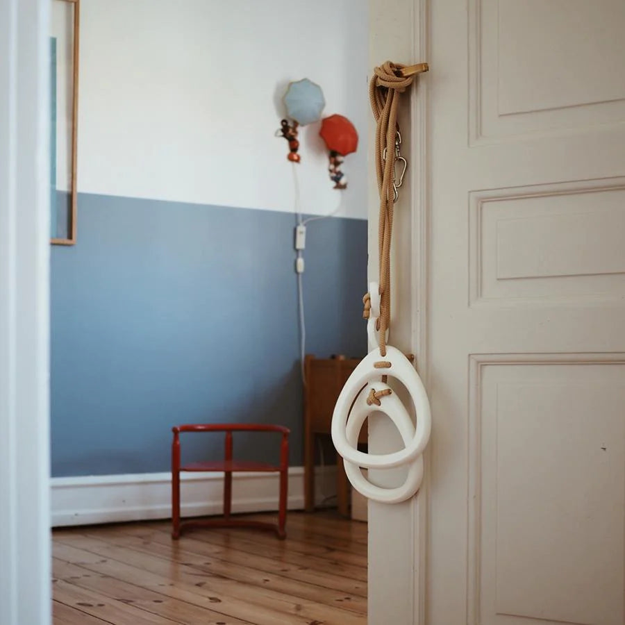 Lillagunga – Turnringe „Rings Birch White“, höhenverstellbare Holzringe