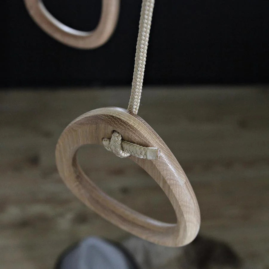 Lillagunga – Turnringe „Rings Oak Black“, höhenverstellbare Holzringe