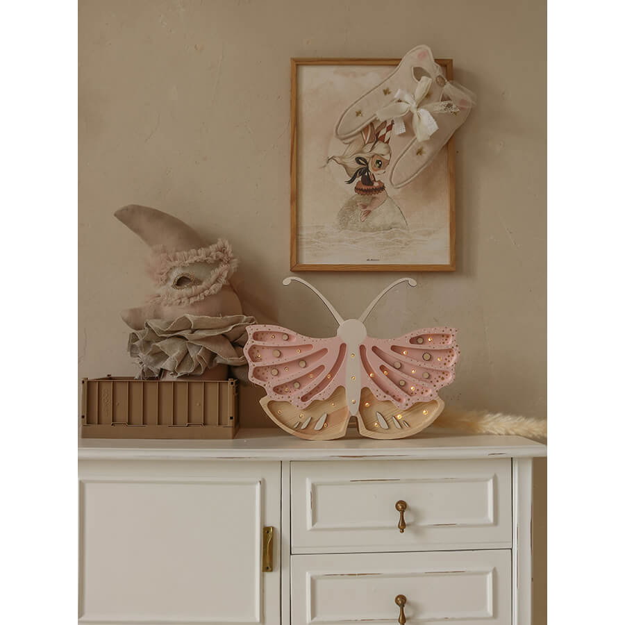 Little Lights - Kinderlampe "Butterfly Lamp - Strawberry Cream"