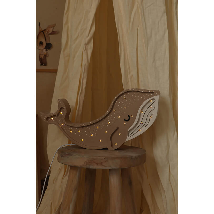 Little Lights - Kinderlampe "Whale Lamp - Cinnamon Brown"