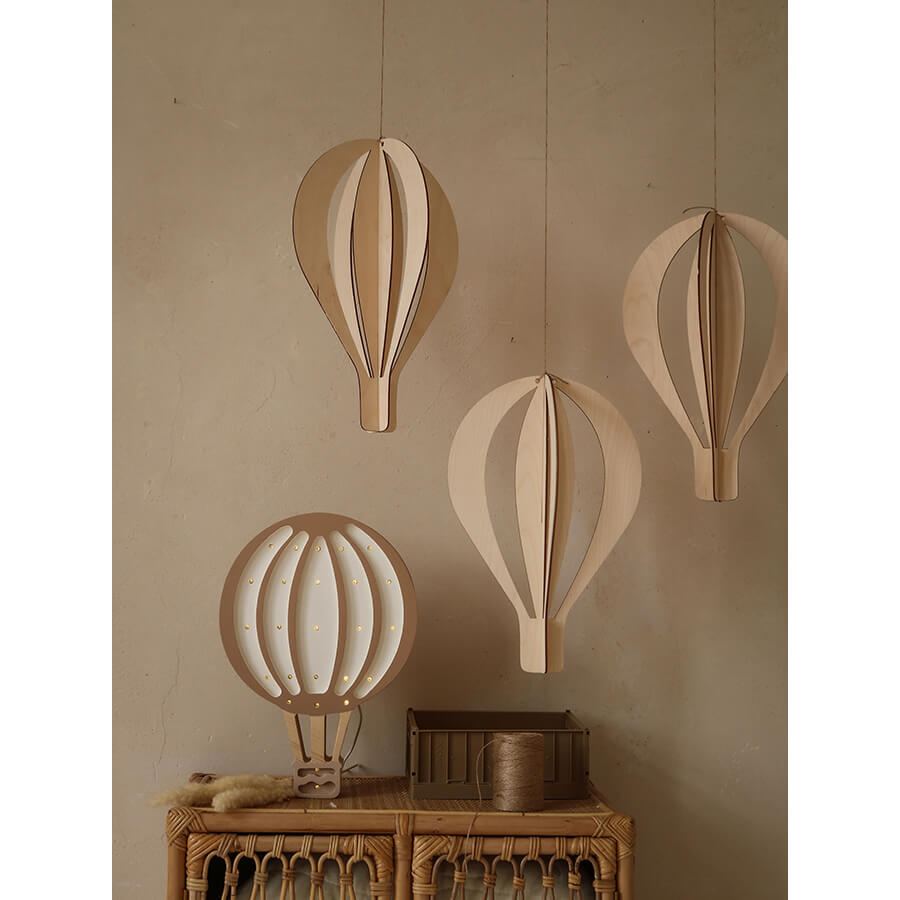 Little Lights - Kinderlampe "Hot Air Baloon Lamp - Light Brown"